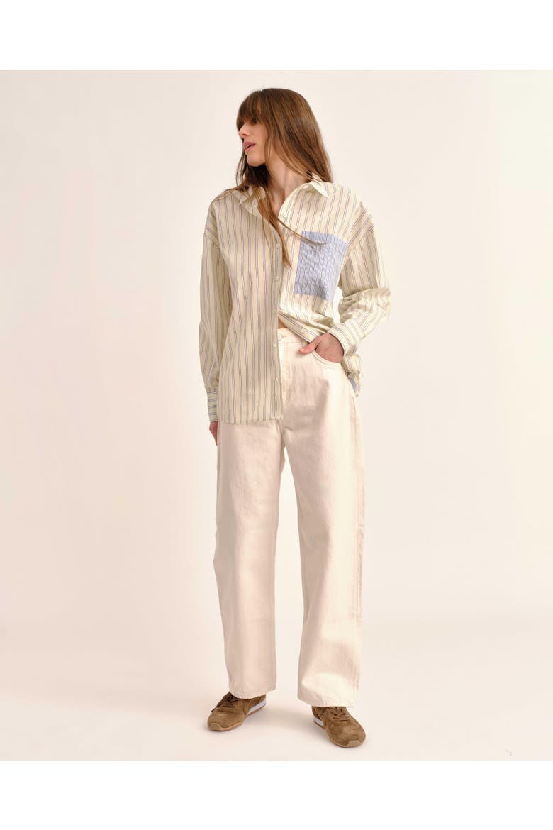 Penelope Button-Up Shirt, Alternate, color, Blue