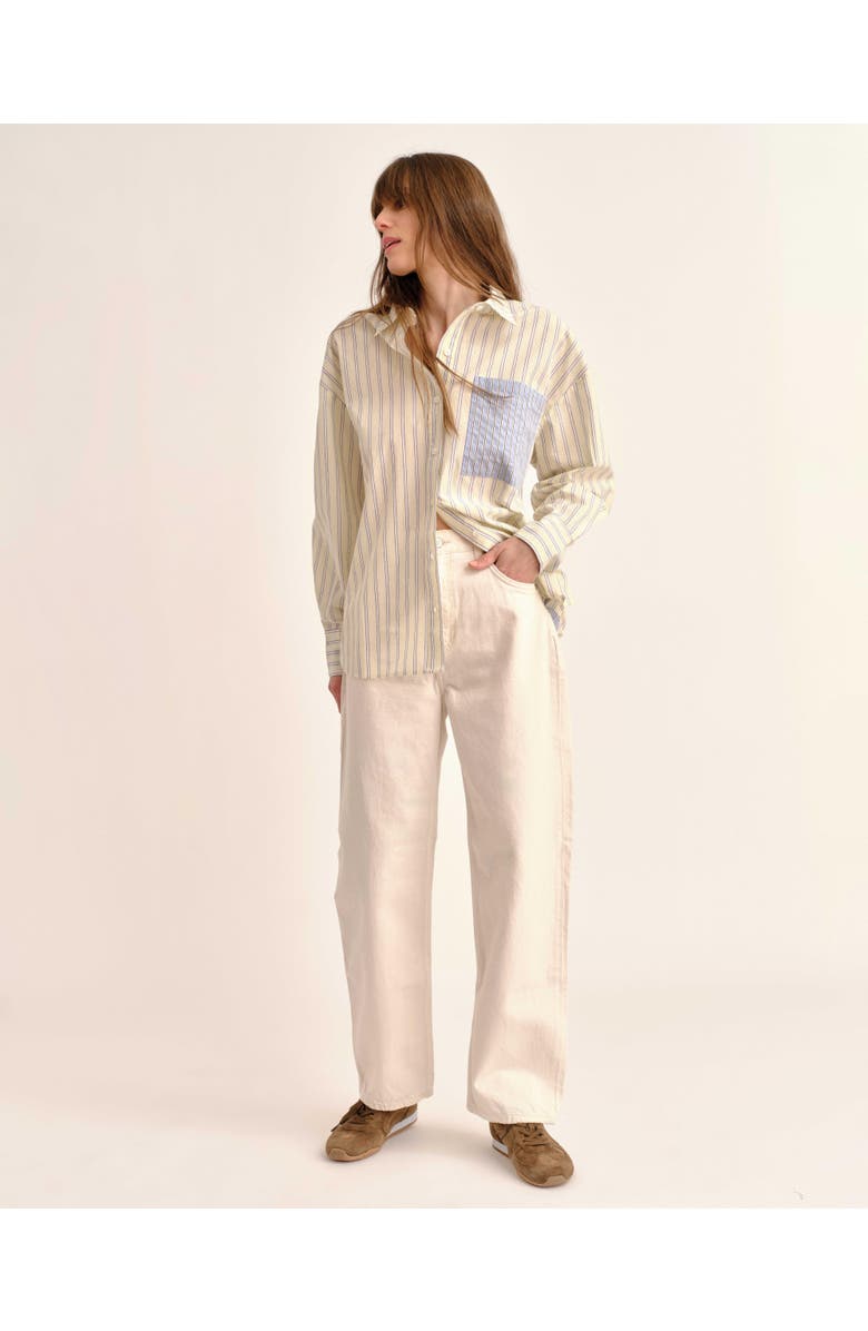 Cartolina Penelope Button-Up Shirt, Alternate, color, Blue