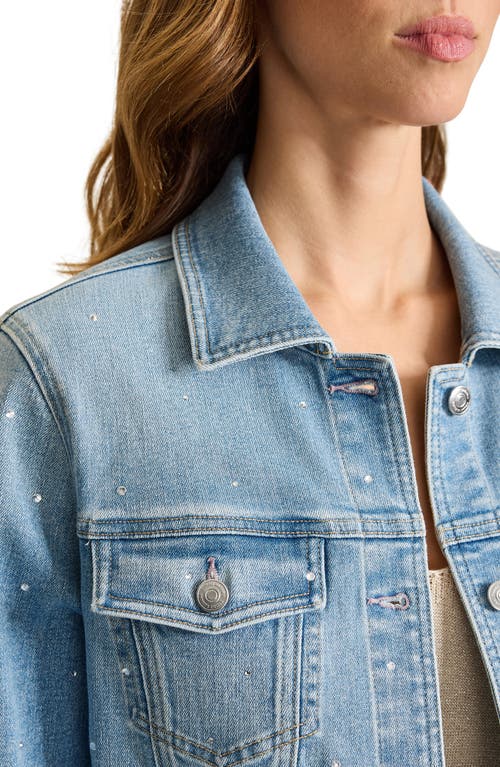 Tommy Bahama Sparkle Classic Denim Jacket In Blue