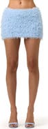 Naked Wardrobe Furry Knit Miniskirt