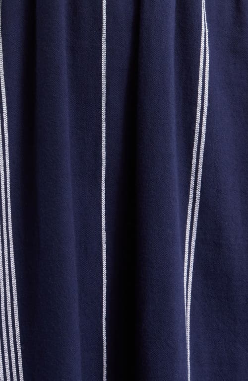 Lemlem Lelisa Plunge Cotton Cover-up Maxi Dress In Nunu Navy