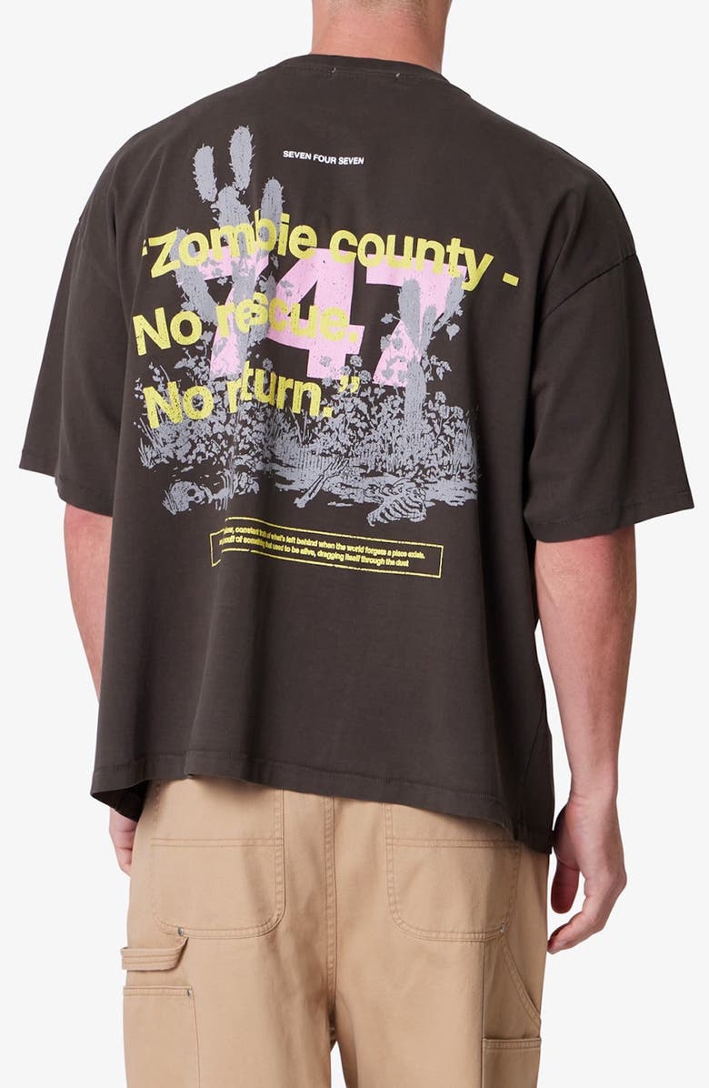 mnml 747 Zombie Country Graphic T-Shirt, Alternate, color, Vintage Black
