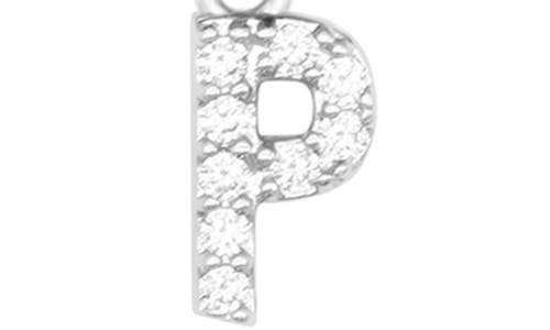 Adornia Silver Stretch With Mini Crystal Initial Bracelet Set In Silver-p
