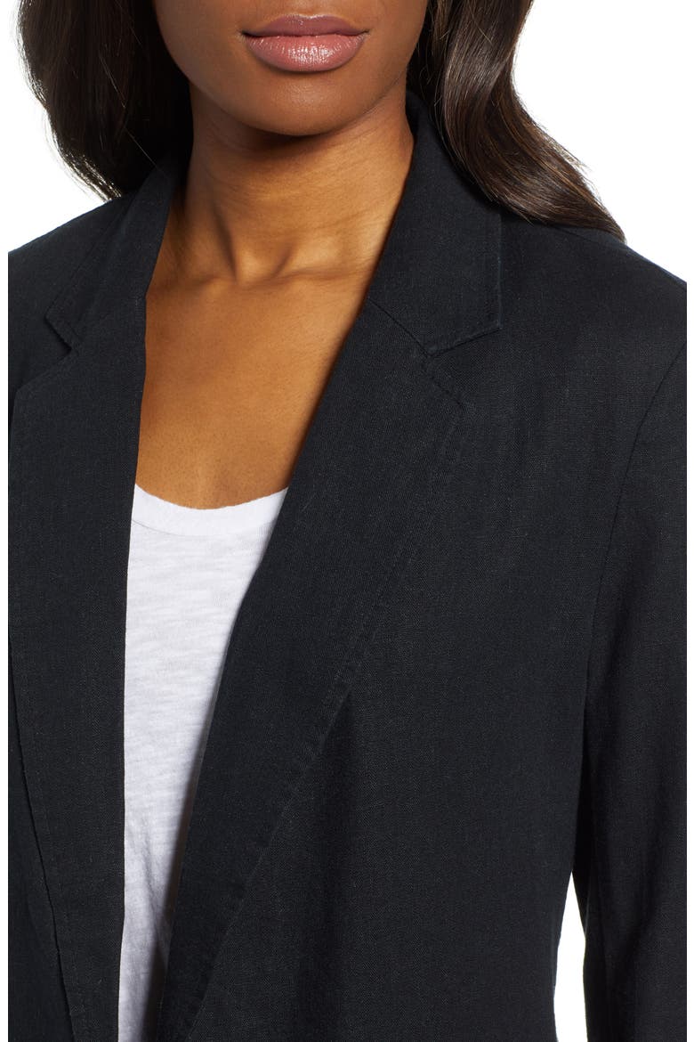 Boyfriend Blazer, Alternate, color, BLACK