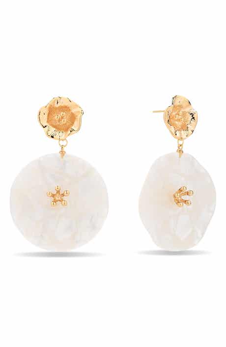 Elysia Flower Dangle Earrings