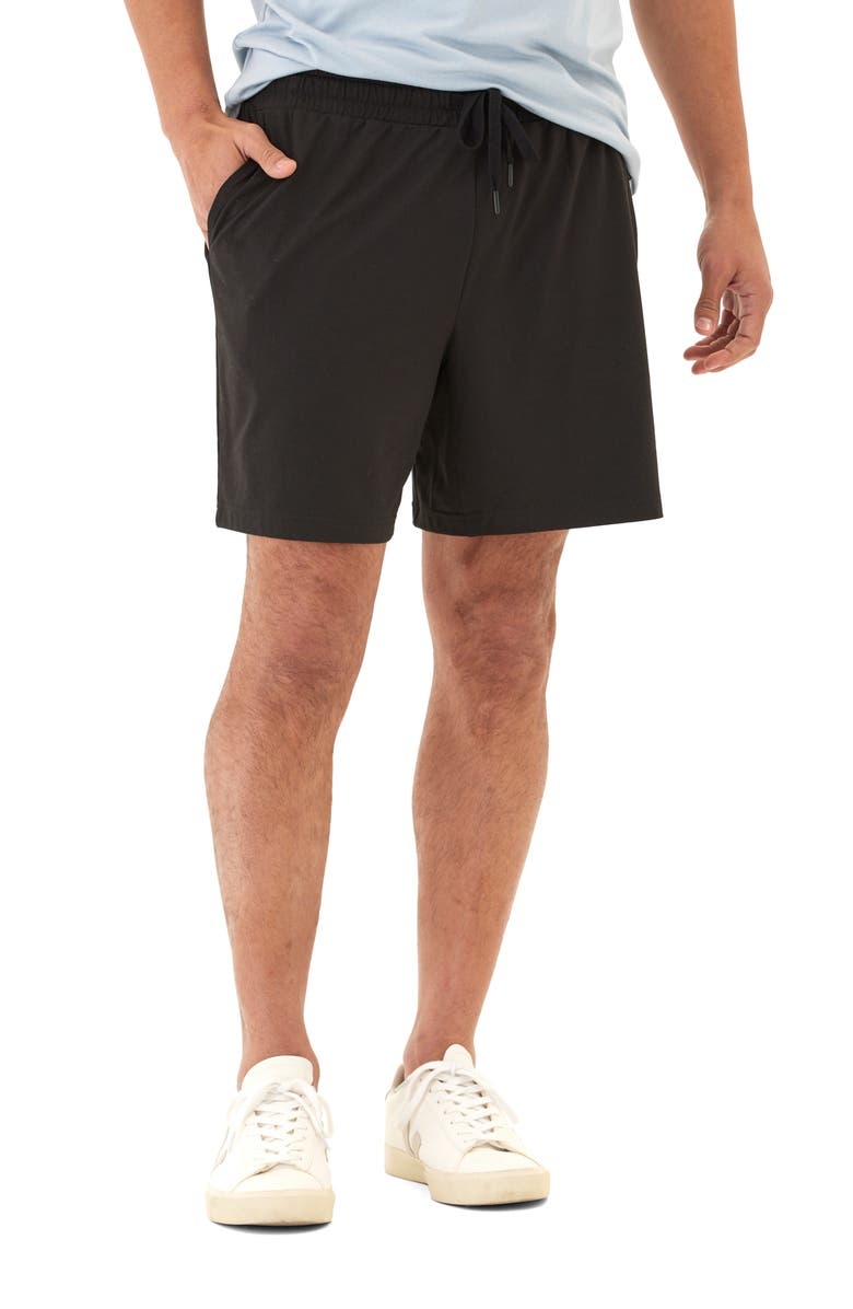 Threads 4 Thought Quill Jersey Drawstring Shorts, Main, color, 