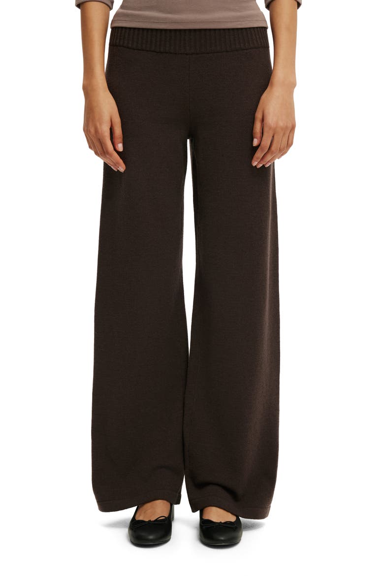 Women's Lotus Knit Pant, Main, color, Dark Oak