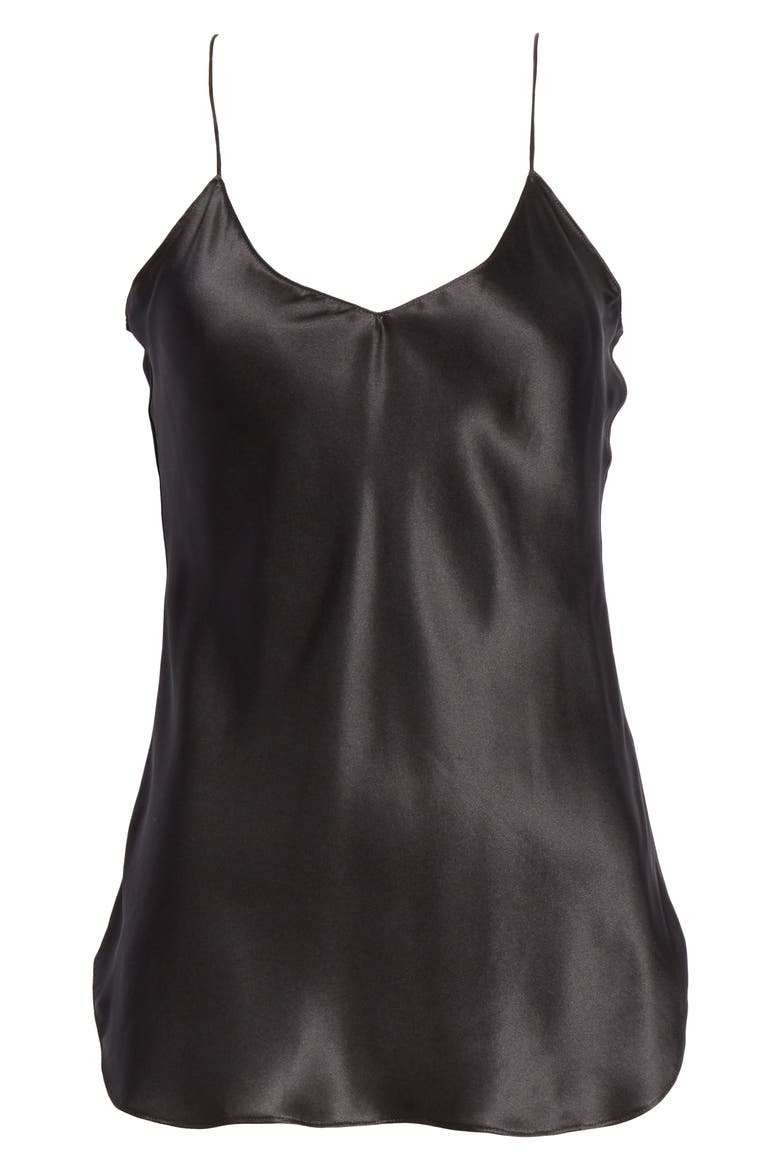 Isabella Silk Camisole, Alternate, color, BLACK