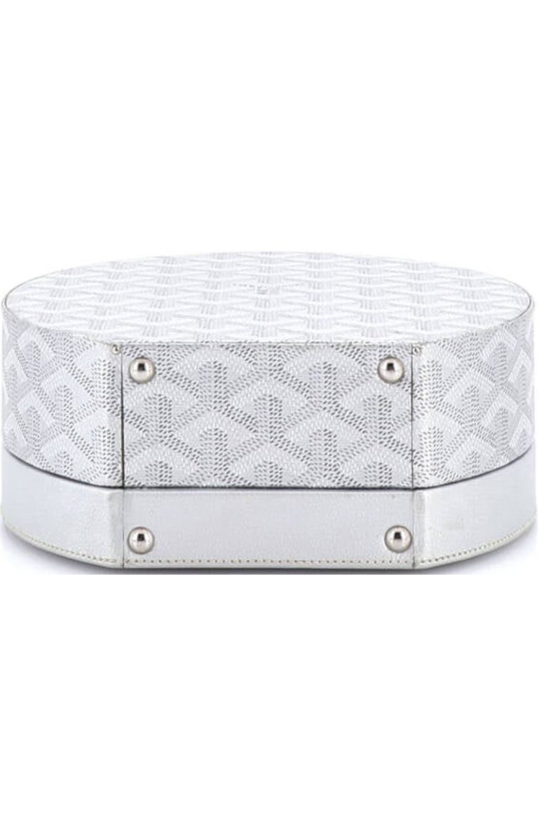 Pre-Owned Goyard Alto Hatbox Bag Coated Canvas, Alternate, color, Silver