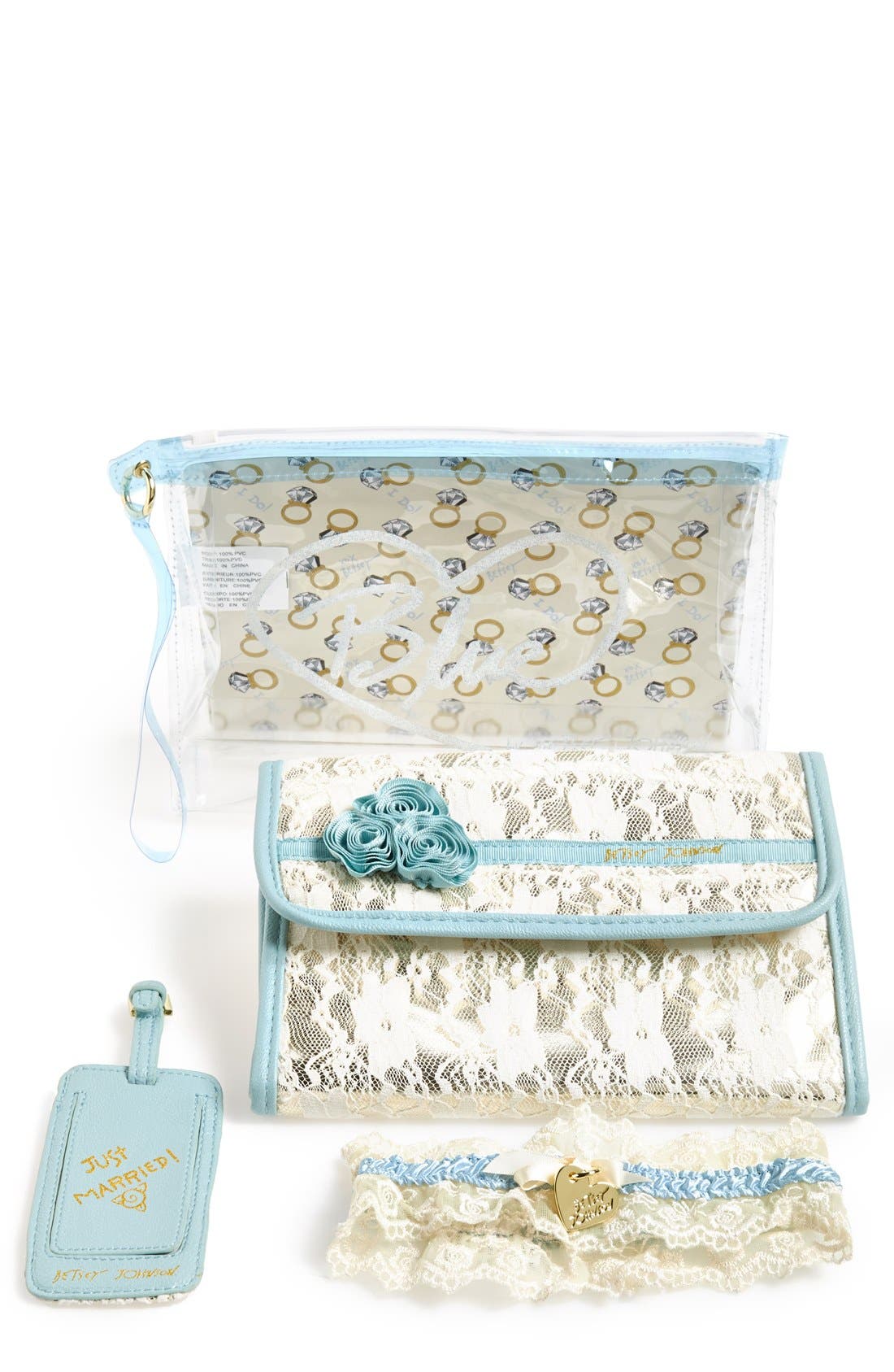 Betsey Johnson Travel Kit, Main, color, 