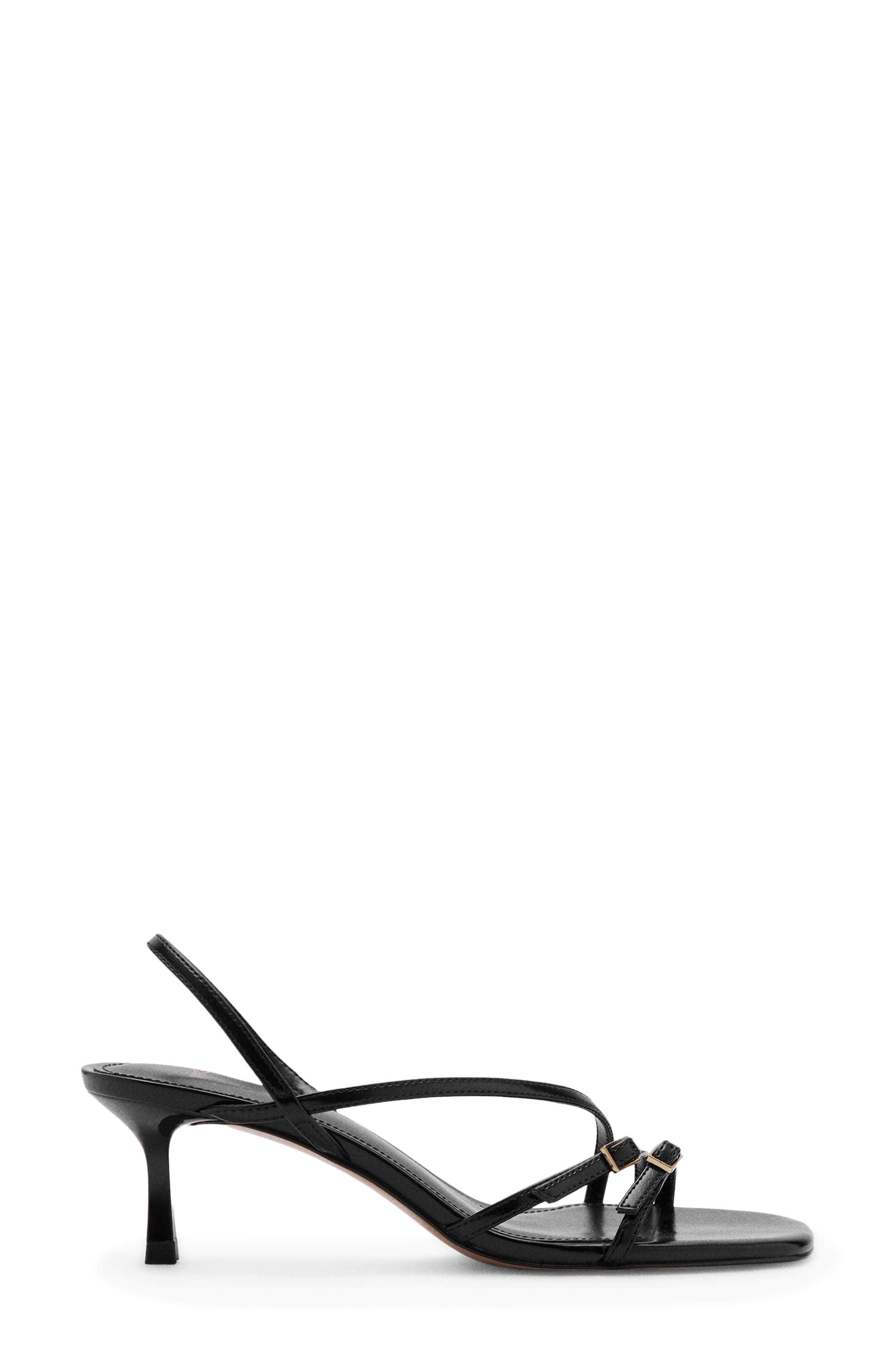 MANGO Slingback Sandal, Alternate, color, Black