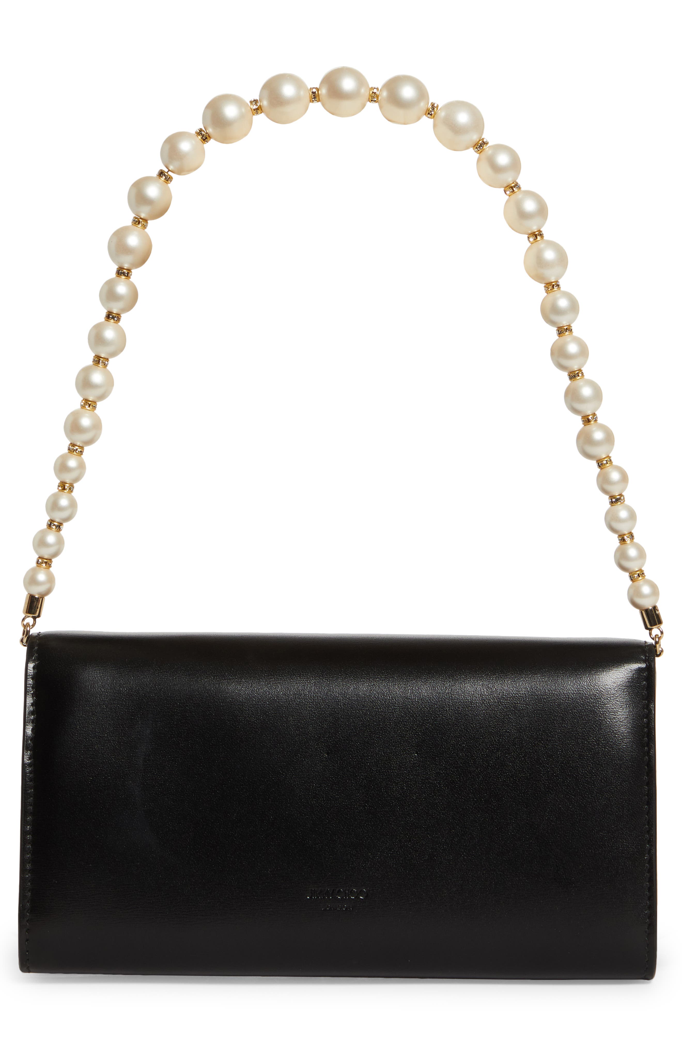 Jimmy Choo Avenue Leather Shoulder Bag, Alternate, color, 