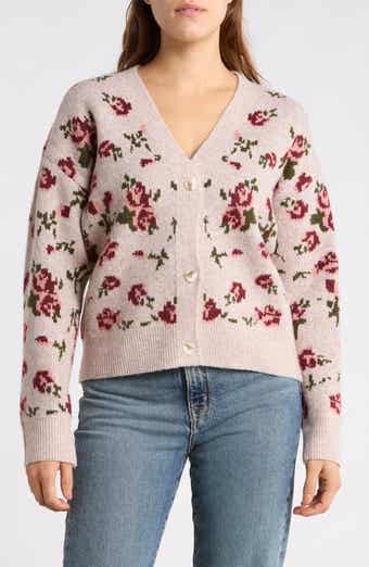 Floral Jacquard Cardigan
