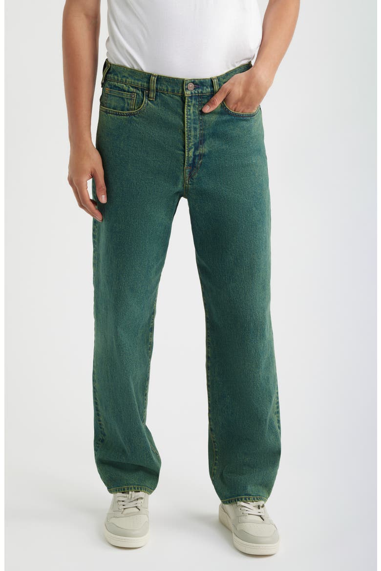 Relaxed Fit Jeans, Main, color, TEAL