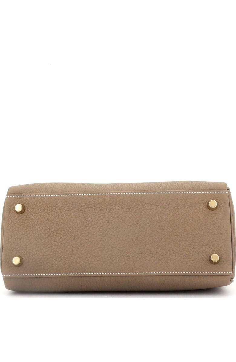 Pre-Owned Hermes Kelly Handbag Grey Togo with Gold Hardware 25, Alternate, color,