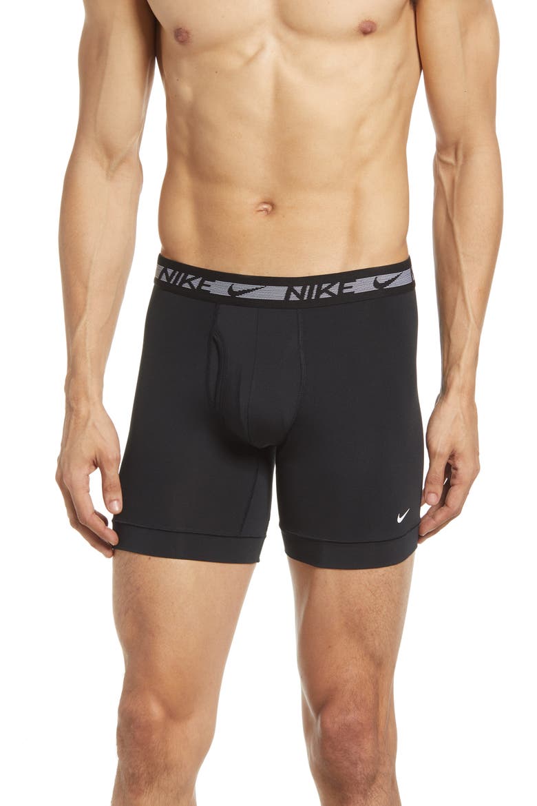3-Pack Dri-FIT Ultra Stretch Micro Boxer Briefs, Alternate, color, BLACK