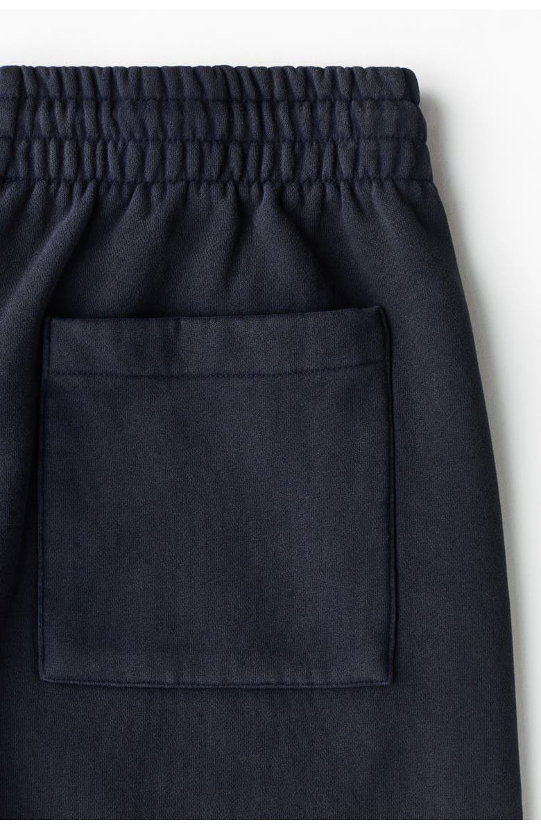 H&M Relaxed Fit Shorts, Alternate, color, Navy Blue
