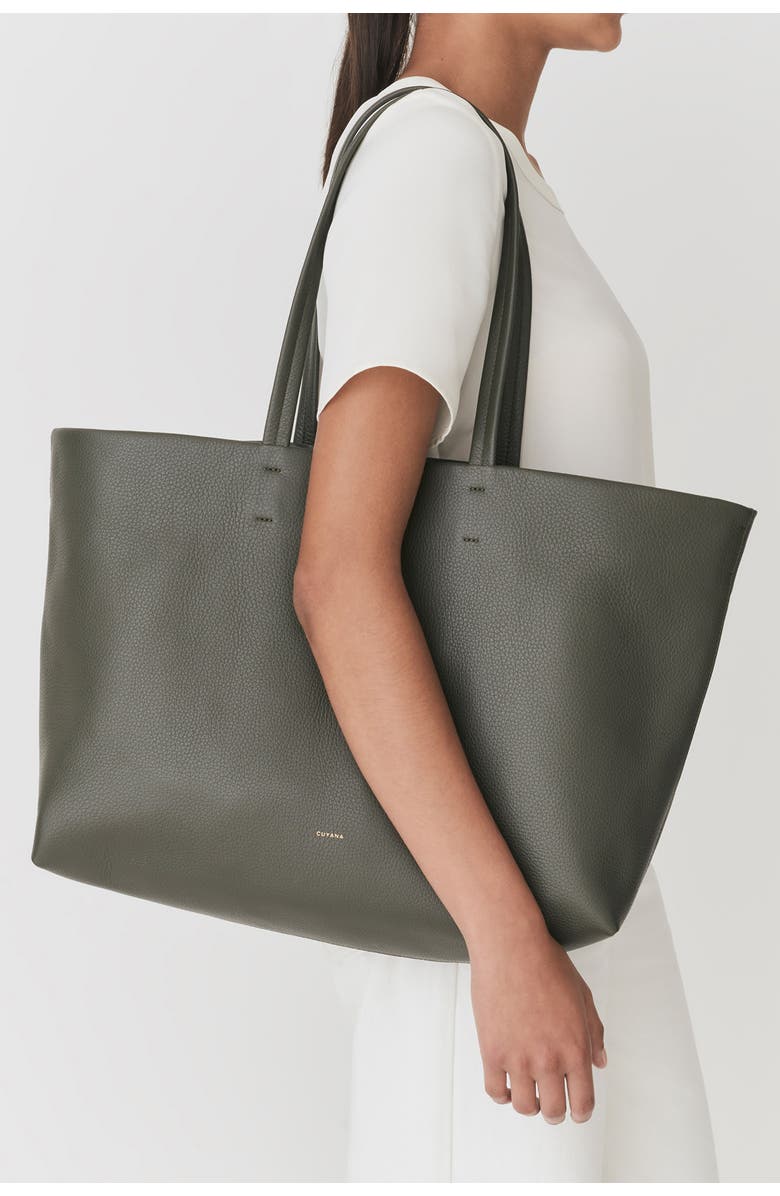 Cuyana Classic Easy Leather Tote, Alternate, color,