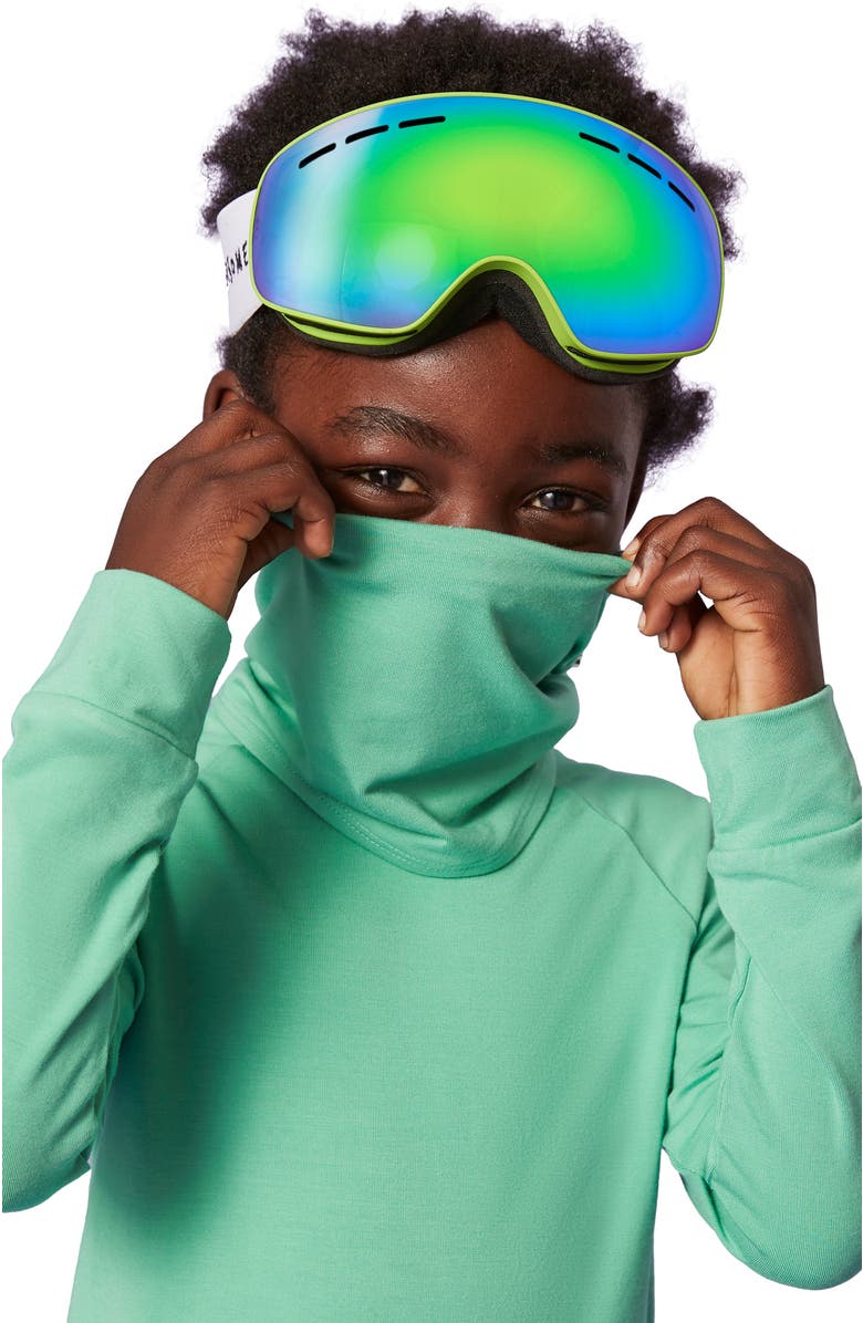 Roarsome Kid's Neck Warmer, Main, color, Green