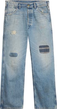 Double RL Relaxed Fit Repaired Carpenter Jeans