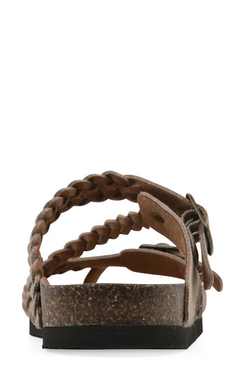Cliffs By White Mountain Haziest Sandal In Sandal Wood Suede