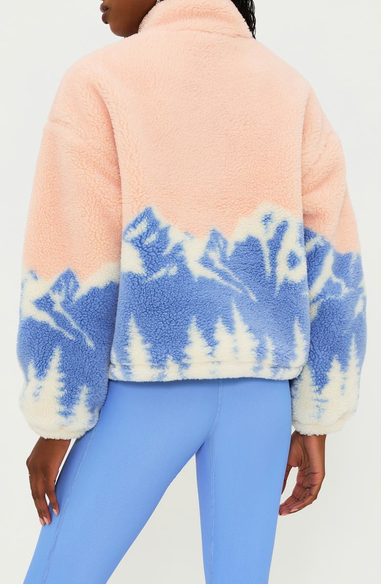 Beach Riot Leona High Pile Fleece Half Zip Pullover, Alternate, color,