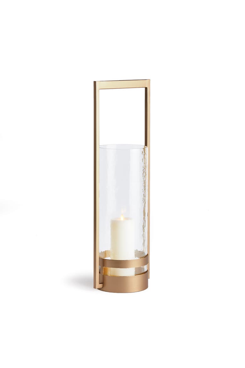 Atrio Hurricane Candle Holder, Main, color, Gold