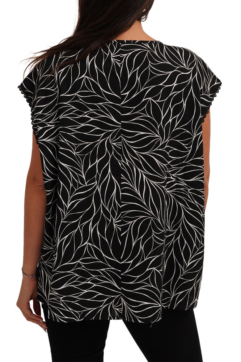 Tie Keyhole Cap Sleeve Top, Alternate, color, BLAKELY