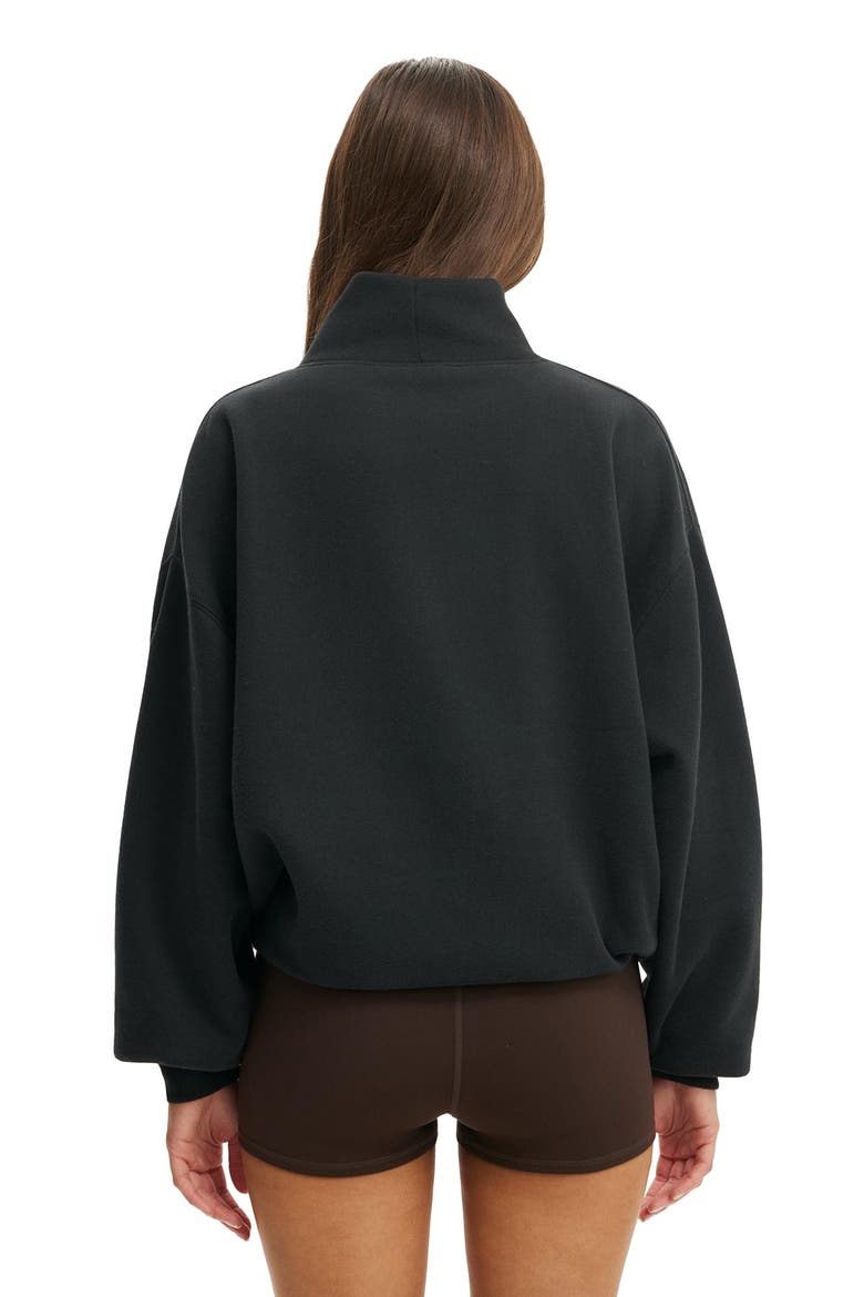 Women's Active Plush Funnel Neck Sweatshirt, Alternate, color, Black Bwc