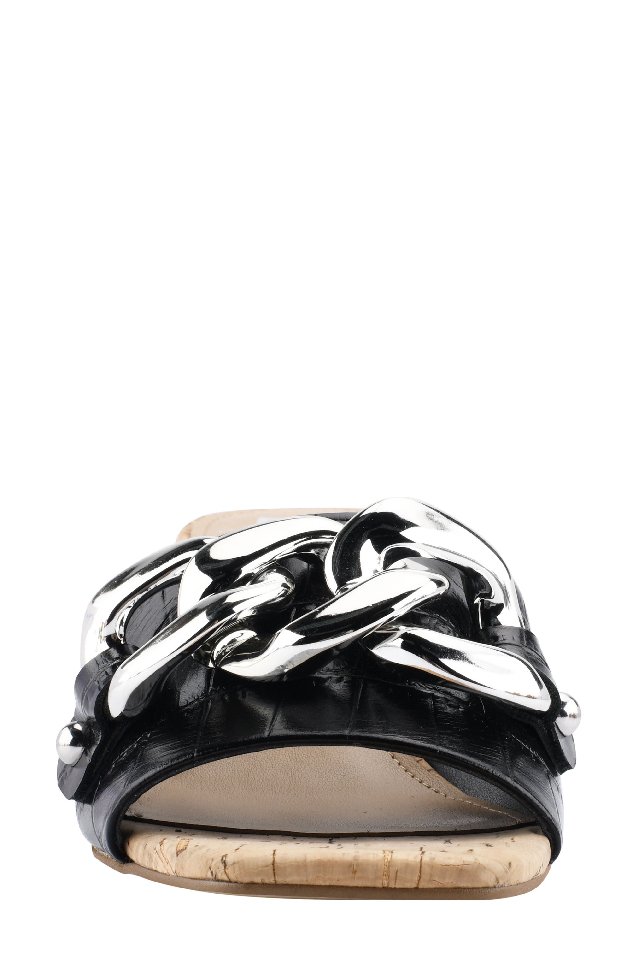 Marc Fisher LTD Naniya Chain Slide Sandal, Alternate, color, 