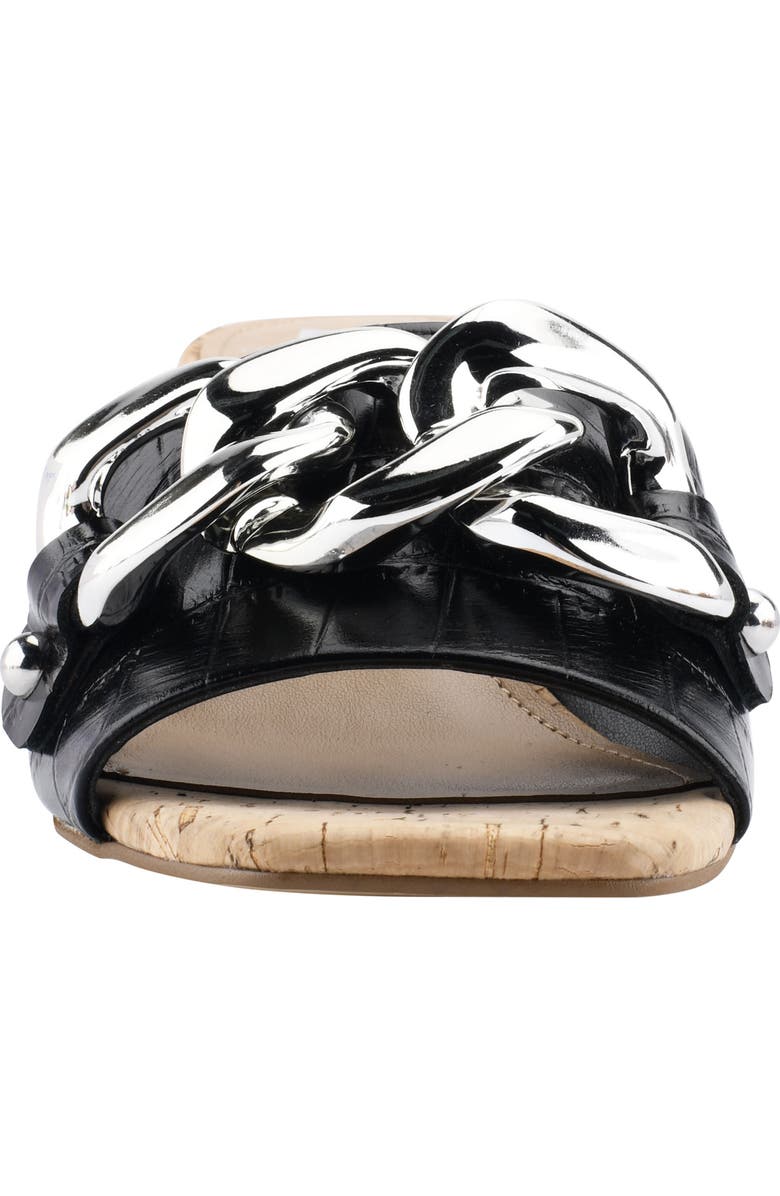 Marc Fisher LTD Naniya Chain Slide Sandal, Alternate, color,