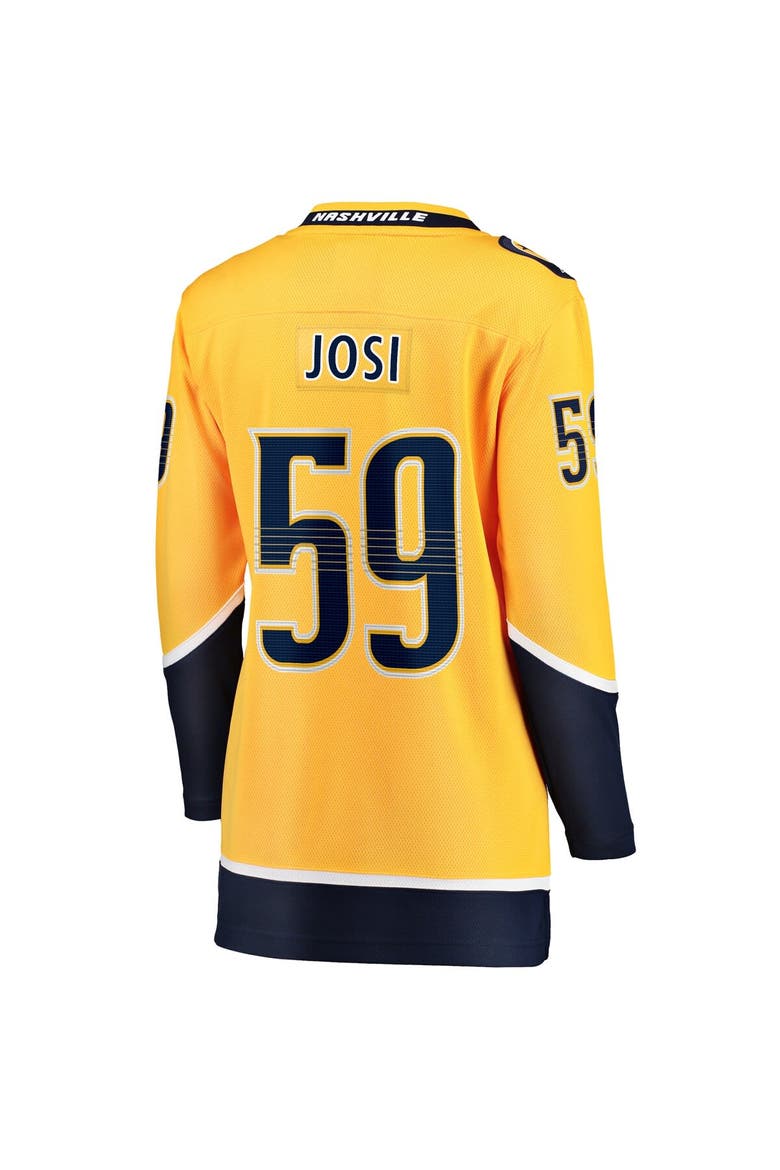 Women's Fanatics Branded Roman Josi Gold Nashville Predators Home Breakaway Player Jersey, Alternate, color, Gold
