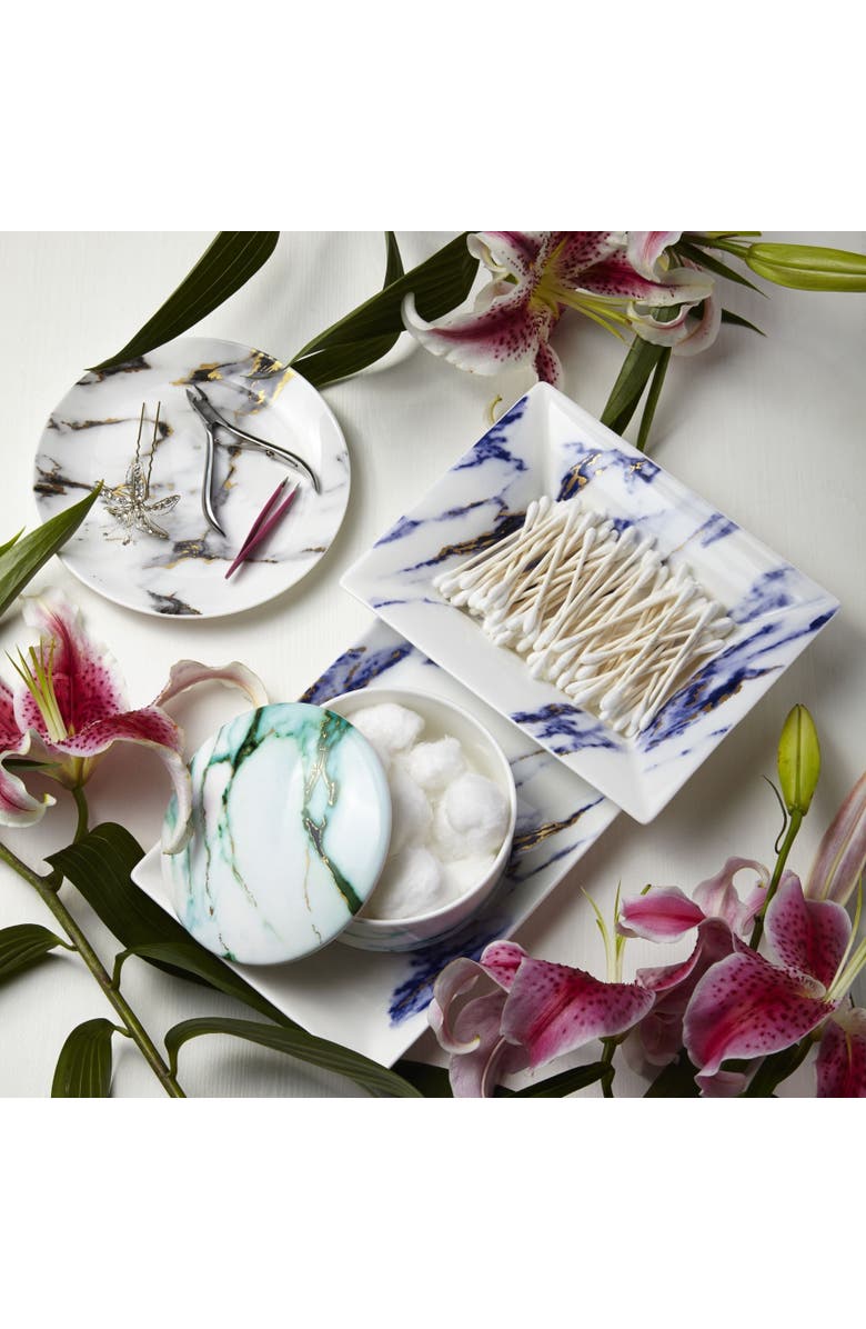 Prouna Marble Azure Vide Poche / Jewelry Tray, Alternate, color, White