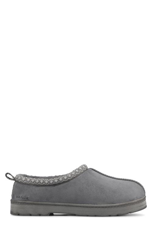 Vance Co. Vance Mens Wheeler Shearling Clog Slipper In Gray