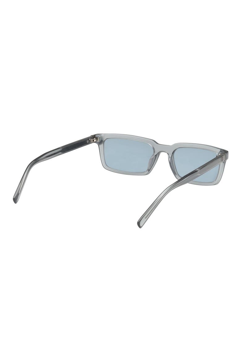 54mm Rectangular Sunglasses, Alternate, color, BLUE / BLUE LENS