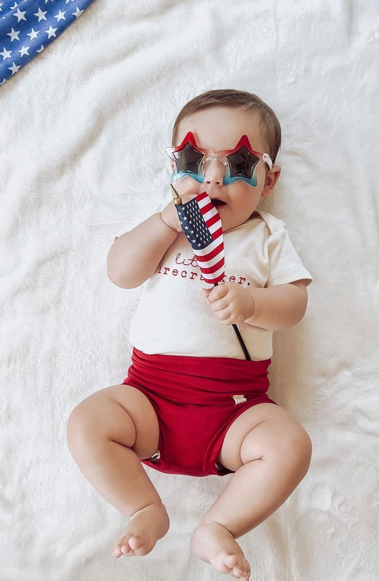 Tenth & Pine Lil Firecracker Organic Cotton Bodysuit, Alternate, color, 