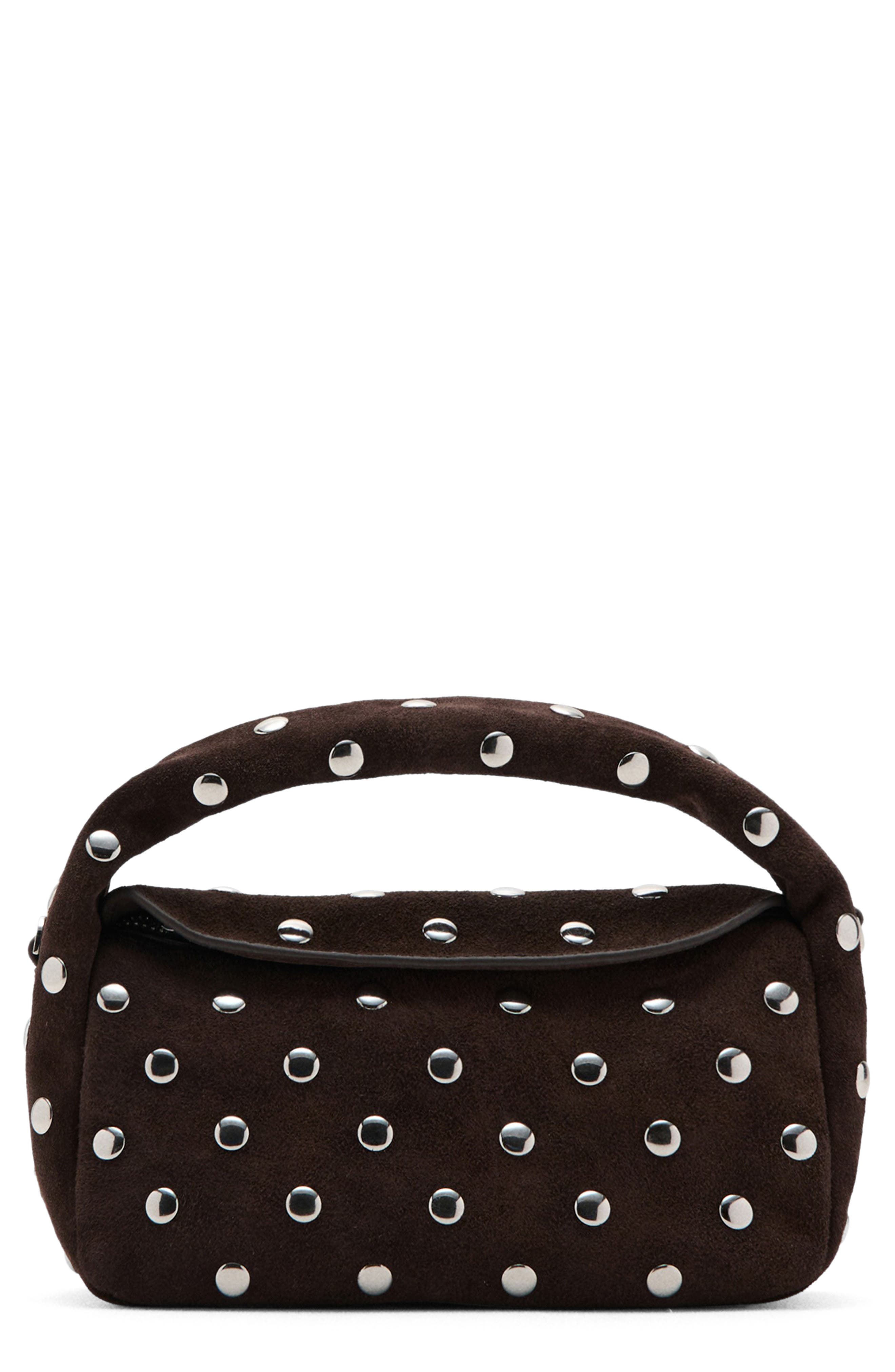 MANGO Sandra Suede Top Handle Bag, Main, color, 