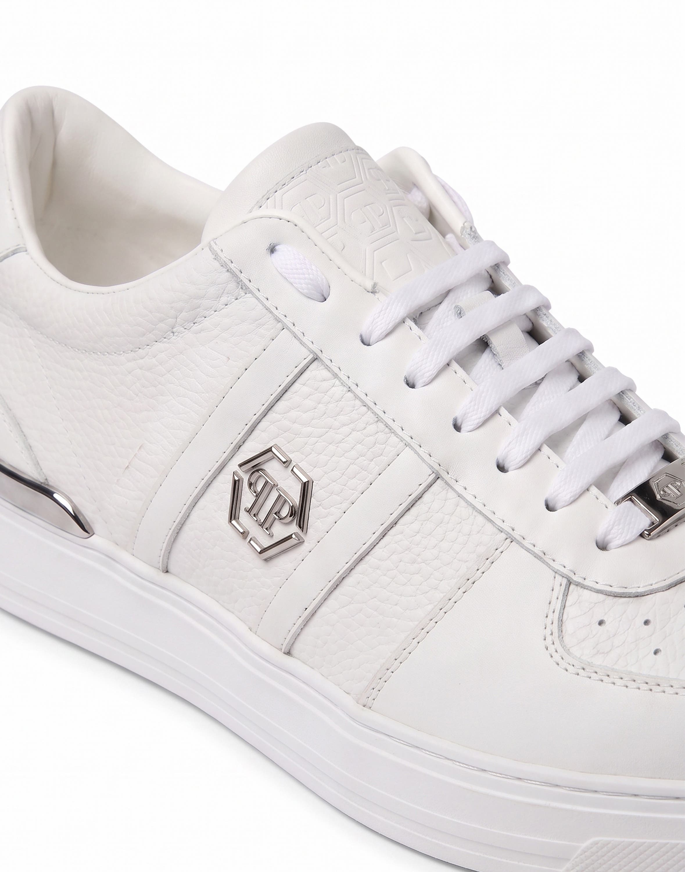 Low-Top Sneakers Mix Color Unisex, Alternate, color, white