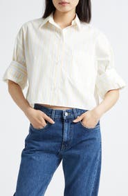TWP Next Ex Stripe Button Front Shirt