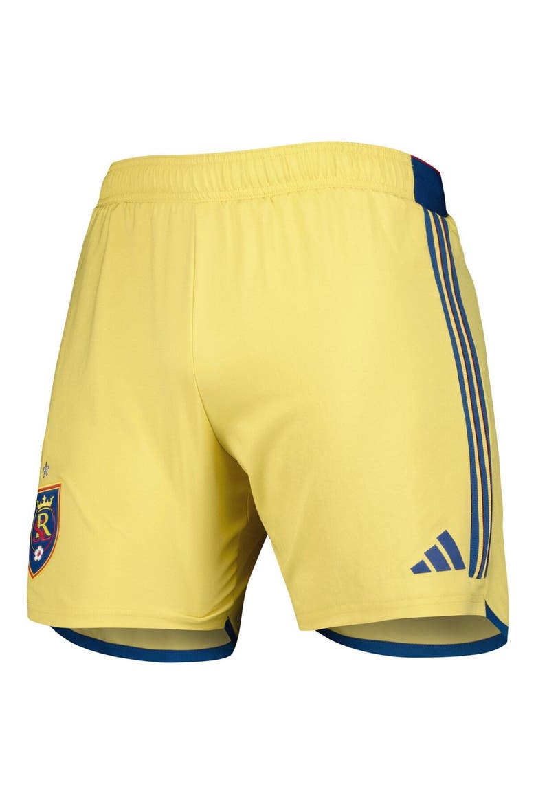 Men's adidas Gold Real Salt Lake 2023 Away AEROREADY Authentic Shorts, Alternate, color, Gold