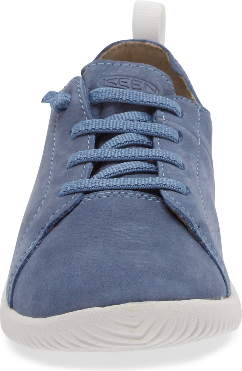 KEEN Kids' KNX Leather Sneaker, Alternate, color, Coronet Blue/ Vapor