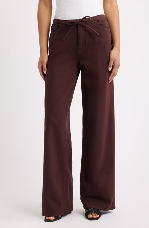 The Big Easy High Waist Wide Leg Drawstring Jeans