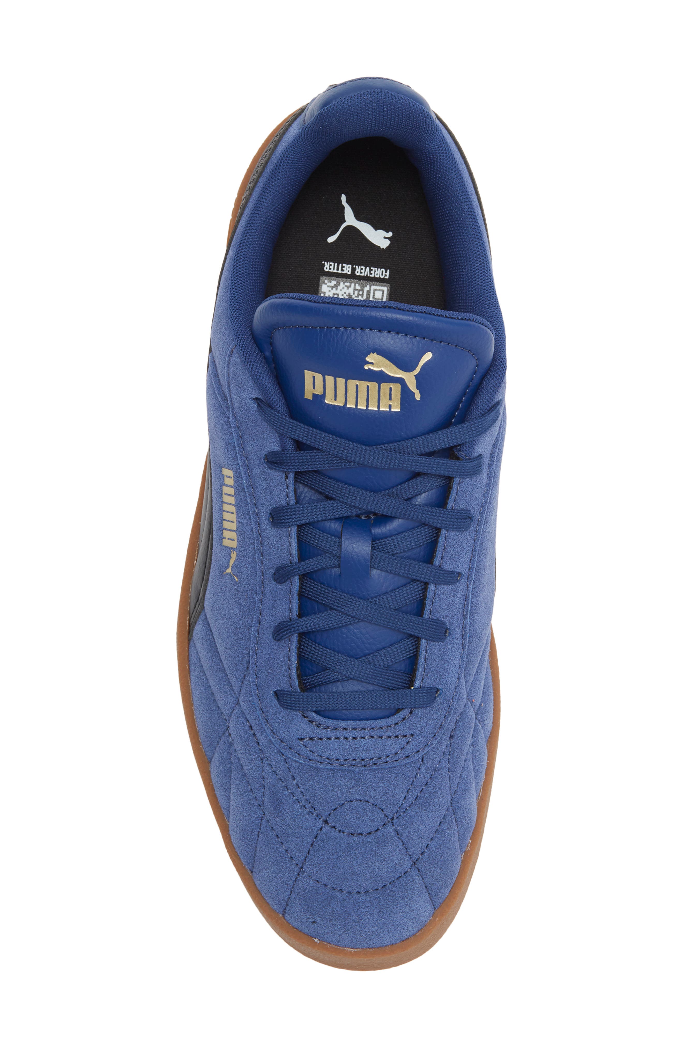 PUMA Club II Indoor Sneaker, Alternate, color, Blue Jewel/ Puma Black