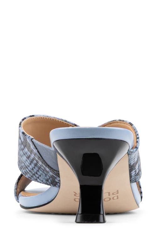 Donald Pliner Mule Kitten Heel Sandal In Blue