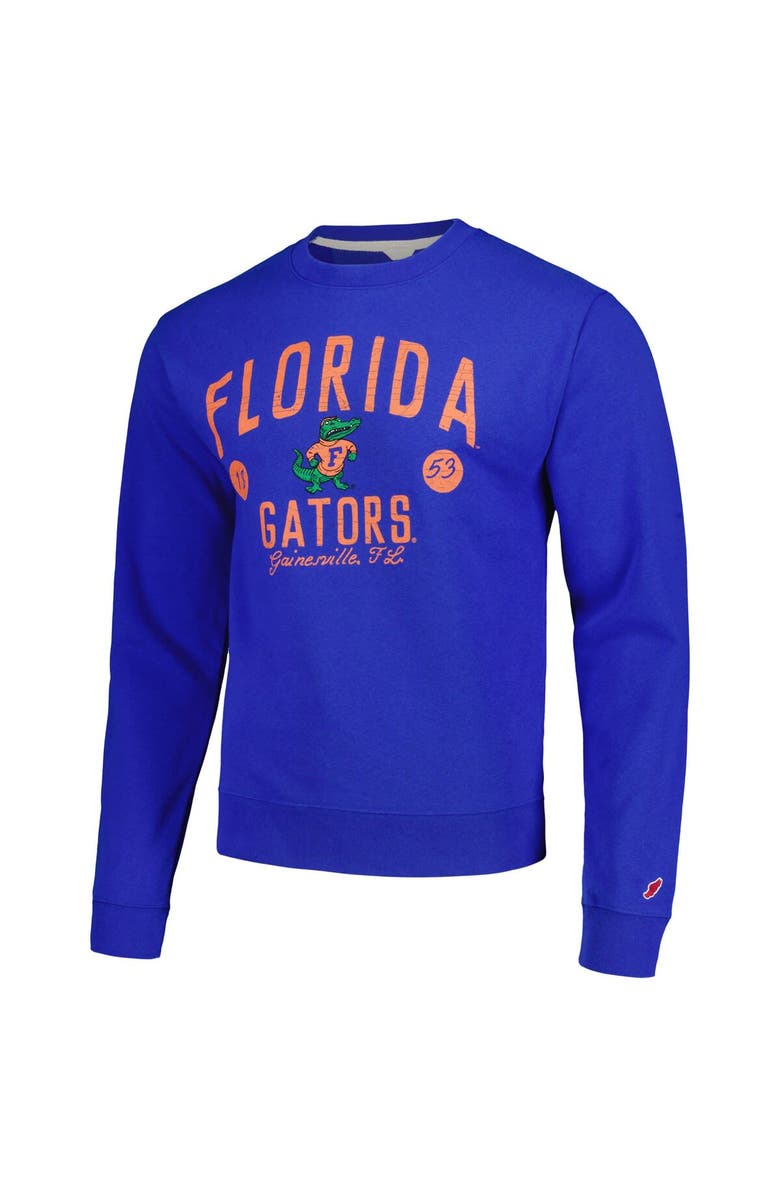 LEAGUE COLLEGIATE WEAR Men's League Collegiate Wear  Royal Florida Gators Bendy Arch Essential Pullover Sweatshirt, Alternate, color, Royal