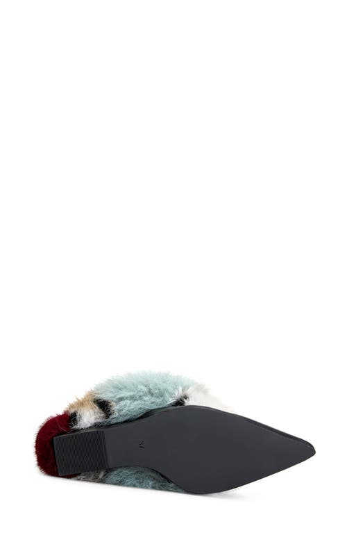 Azalea Wang Briash Mixed Faux Fur Bootie In Multi