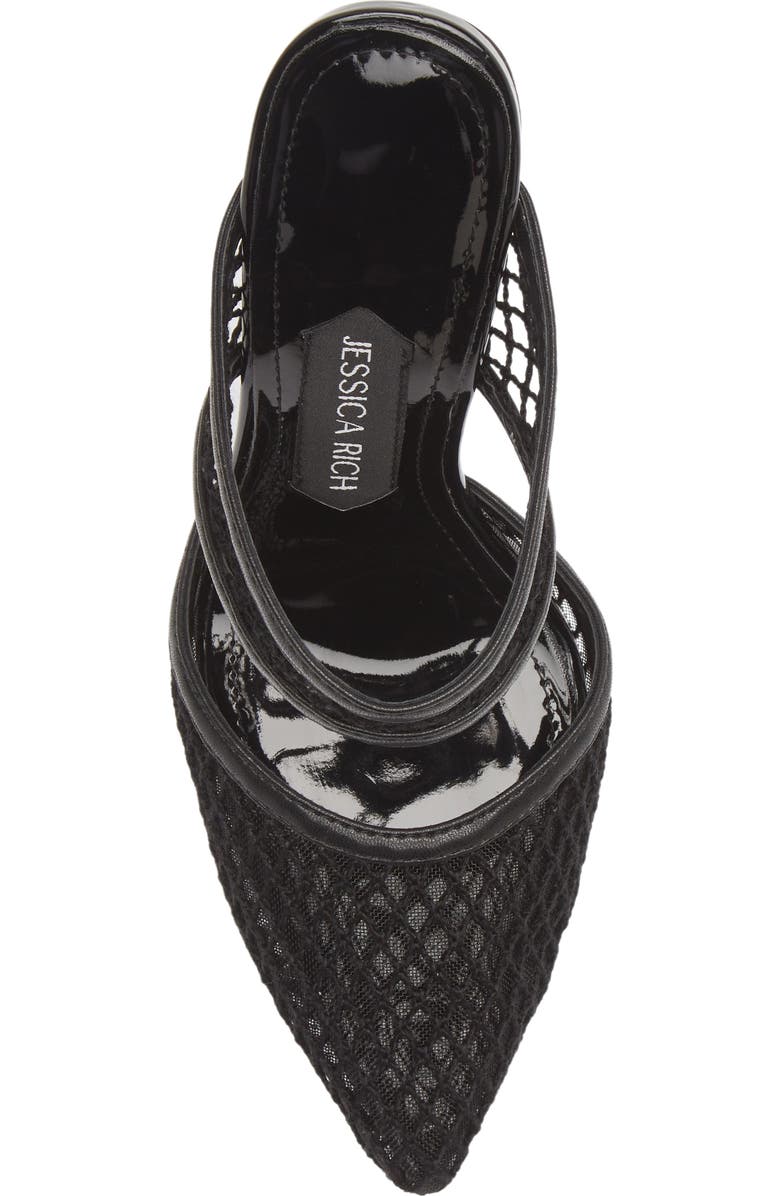 JESSICA RICH Ysabelle Fishnet Pointed Toe Pump, Alternate, color,