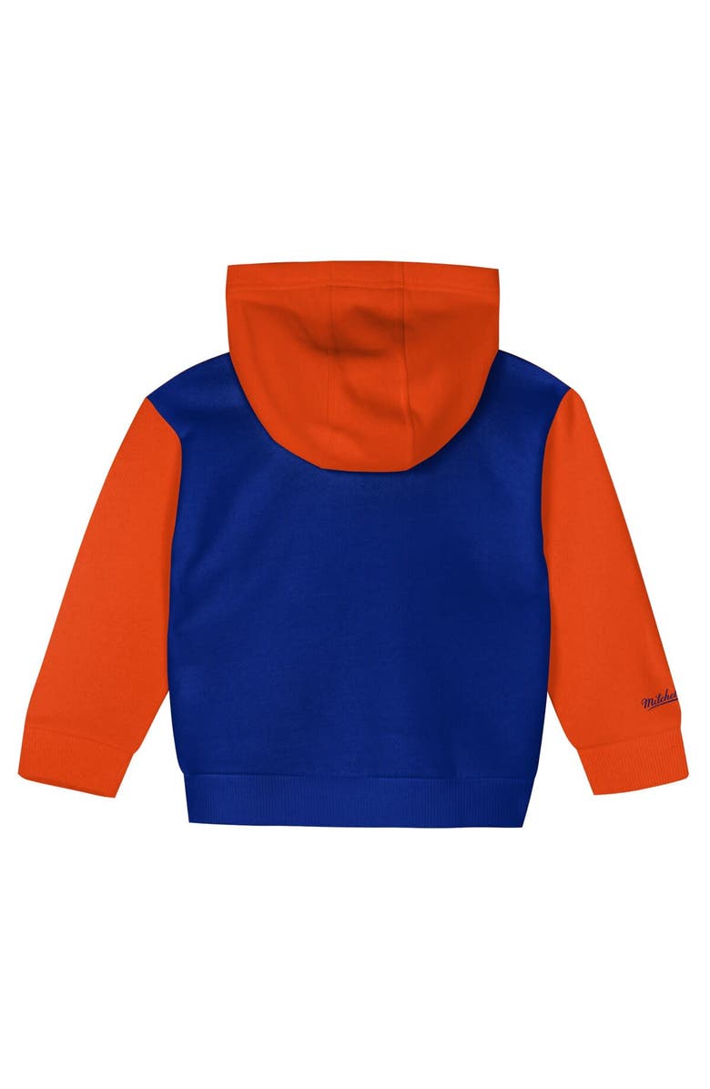 Mitchell & Ness Toddler Mitchell & Ness Royal/Orange New York Knicks Big Face Oversized Pullover Hoodie & Pants Set, Alternate, color, Royal