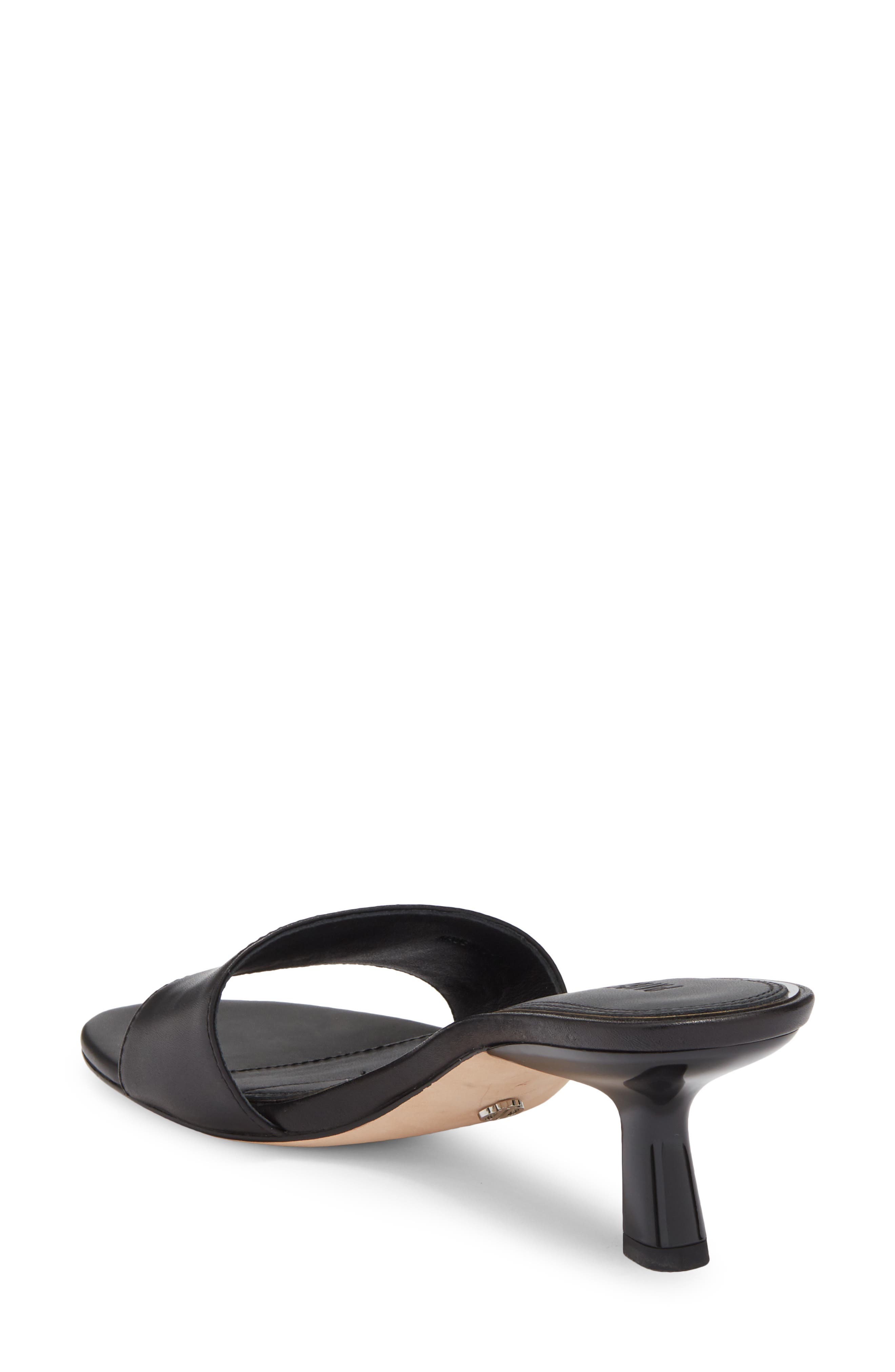 PAIGE Fallyn Kitten Heel Sandal, Alternate, color, Black