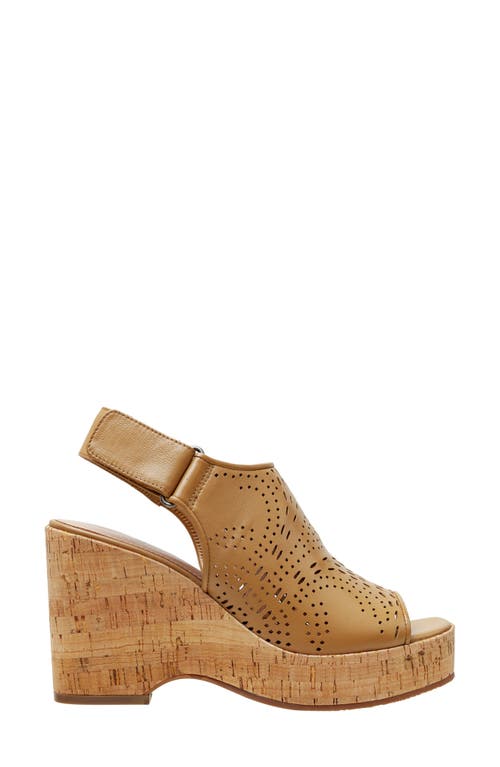 Linea Paolo Viviana Platform Wedge Sandal In Camel